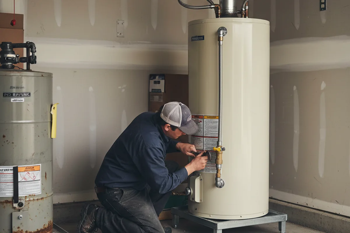 Water heater and shutoff valve replacement in Lotus